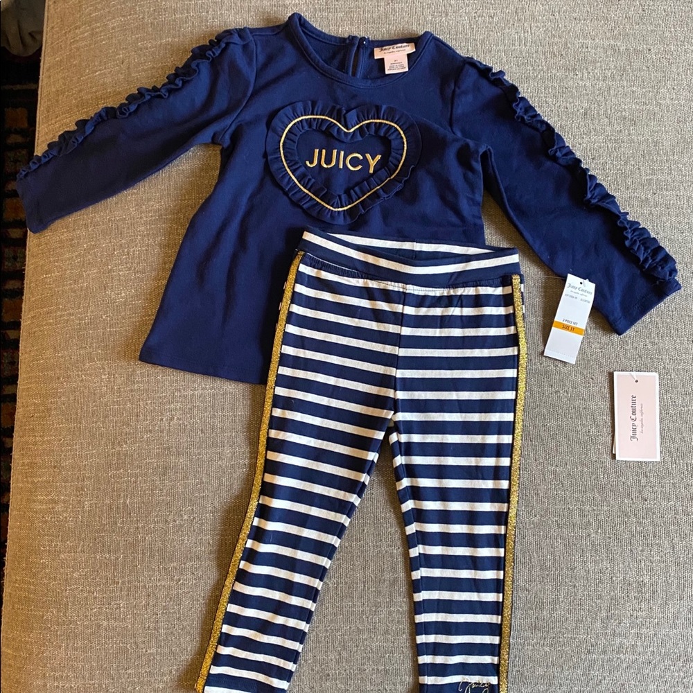 Juicy Couture Navy/White/Gold Outfit
